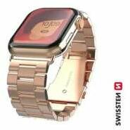 Swissten - Apple Watch curea metalică, 38-40 mm, aur roz (46000303)