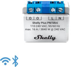 Shelly PLUS PM mini Wifi fogyasztásmérő relé, 16 A