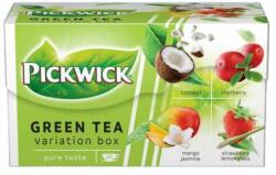 Pickwick Green Tea, 20x1, 5 g, PICKWICK Green Tea Fruity Variations, nucă de cocos, merișor, căpșuni-lemongrass, mango iasomie (UK8GDT20K)