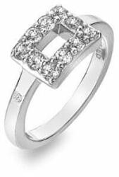  Hot Diamonds Ezüst gyűrű gyémánttal és topázzal Echo DR240 (Kerület 60 mm)