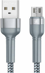 REMAX Cable USB Micro Remax Jany Alloy, 1m, 2.4A (silver) - pepita