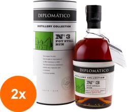 Diplomático Set 2 x Rom Diplomatico Distillery Collection No 3 Pot Still, 47%, 0.7 l