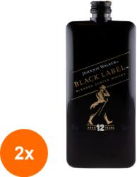 Johnnie Walker Set 2 x Whisky Johnnie Walker Black Pocket 12 Ani, 40%, 0.2 l
