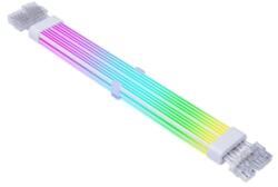 Acegeek Cablu prelungitor RGB adresabil Acegeek AC28 white 8 pini VGA, 8 benzi iluminare LED