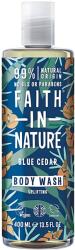 Faith in Nature Kék Cédrus Természetes tusfürdő gél, Férfiaknak, 400 ml (708002404672)