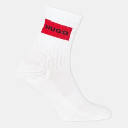 HUGO Чорапи HUGO 2 Pack Label Crew Socks - White 100