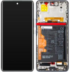 Huawei 02354NUJ Gyári Huawei Nova 9 OLED kijelző érintővel, Fekete kerettel előlap, akkumlátorral (02354NUJ)