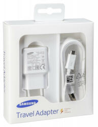 Samsung BLISZTERES Samsung EP-TA20EWE gyári hálózati fehér gyorstöltő 2A ECB-DU4EWE fehér gyári MicroUSB adatkábellel 1.5m 15W