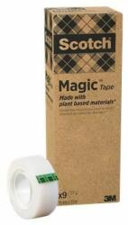 3M Ragasztószalag, 19 mm x 33 m, környezetbarát, 3M "Scotch® Magic", áttetszõ (9 db) (LP90019339)