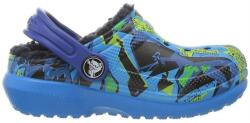Crocs Sandale Fete KID'S CLASSIC FUZZ LINED GRAPHIC CLOG Crocs albastru 25 / 26