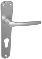 Maestro Christie hosszúcímes ajtókilincs garnitúra (F1 aluminium, 90 mm, cilinderes)