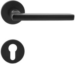Maestro Basic Daniela körrozettás ajtókilincs garnitúra (fekete, cilinderes)