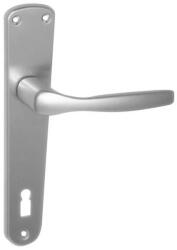 Maestro Christie hosszúcímes ajtókilincs garnitúra (F1 aluminium, 90 mm, kulcslyukas)