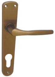 Maestro Christie hosszúcímes ajtókilincs garnitúra (F4 bronz, 90 mm, cilinderes)