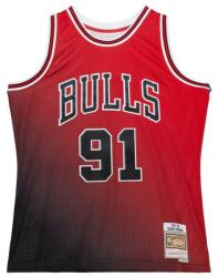 Mitchell & Ness Chicago Bulls #91 Dennis Rodman Golden Hour Glaze Swingman Jersey red