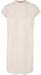 Build Your Brand Lezser pamut ruha állógallérral - Rózsaszín | 4XL (BY101-1000343822)