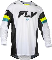 FLY Racing Tricou de motocros FLY Racing Kinetic Prix 2024 alb-negru-galben-fluo galben (AIM170-0194)
