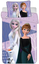 Jégvarázs Disney Jégvarázs Purple gyerek, ovis ágyneműhuzat 100×135 cm, 40×60 cm