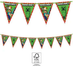 Minecraft Green zászlófüzér FSC 2, 3 m