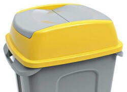 PLANET Hippo hulladékgyűjtő szemetes FEDÉL, műanyag, sárga, 50L (ADUP220SX)