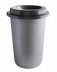 Plafor ECO kerek, henger szemetes 50L acél színű (PL650-06)