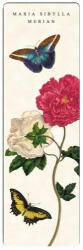 Fridolin Könyvjelző 5x16cm, Maria Sibylla merian: Rose, white and pink - perfectodekor