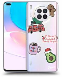 Picasee Husă transparentă din silicon pentru Huawei Nova 8i - Christmas Stickers