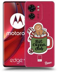 Picasee Husă neagră din silicon pentru Motorola Edge 40 - Hot Cocoa Club