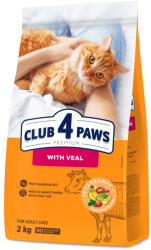 CLUB 4 PAWS Premium Hrana uscata pisici adulte, cu Vita, 2 kg