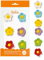 Decora Decor Zahar - Floricele Colormix O 3 cm, 6 buc (500346)