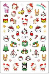  Körömmatrica - D297 Karácsony Hello Kitty