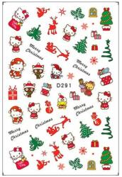  Körömmatrica - D291 Karácsony Hello Kitty