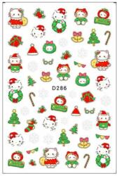 Körömmatrica - D286 Karácsony Hello Kitty
