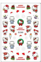  Körömmatrica - D290 Karácsony Hello Kitty