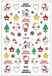 Körömmatrica - D293 Karácsony Hello Kitty