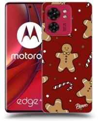 Picasee Husă neagră din silicon pentru Motorola Edge 40 - Gingerbread 2