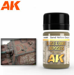 AK Interactive AK Effects Sand Yellow Deposit (sárga színű homok lerakódások) AK4061