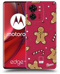 Picasee Husă neagră din silicon pentru Motorola Edge 40 - Gingerbread