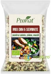 Pronat Mix din 6 Seminte pentru Salate, Paine, Musli Ecologic/Bio 250g