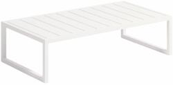 Kave Home Fehér fém kerti asztal Kave Home Comova 114 x 60 cm (LF-O100_112_05)