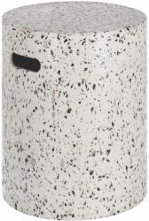 Kave Home Fehér cement oldalasztal Kave Home Jenell 35 cm (LF-CC2221PR05)