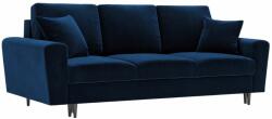 Micadoni Királykék bársony kanapéágy MICADONI MOGHAN 235 cm (MIC3SFA3MOGHAN4)