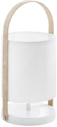 Kave Home Fehér pamut asztali lámpa Kave Home Zayma (LF-AA0124J05)