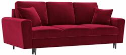 Micadoni Piros bársony kanapéágy MICADONI MOGHAN 235 cm (MIC3SFA3MOGHAN2)