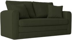 Micadoni Zöld szövet kétszemélyes kanapéágy MICADONI LIDO 158 cm (MIC2SF20LIDO2)