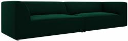 Micadoni Zöld bársony négyszemélyes kanapé MICADONI Ruby 302 cm (MIC4S44F1RUBY3)