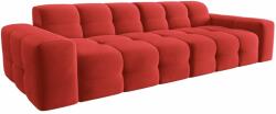 Micadoni Piros bársony négyszemélyes kanapé MICADONI Kendal 255 cm (MIC_4S_121_F1_KENDAL7)