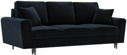 Micadoni Sötétkék bársony kanapéágy MICADONI MOGHAN 235 cm (MIC3SFA3MOGHAN5)