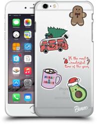 Picasee Átlátszó szilikon tok az alábbi mobiltelefonokra Apple iPhone 6 Plus/6S Plus - Christmas Stickers