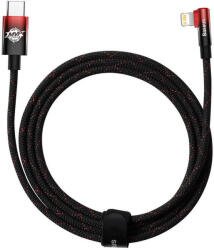 Baseus Cablu de date Baseus USB-C la Lightning MVP 20W 2m (negru-rosu) CAVP000320